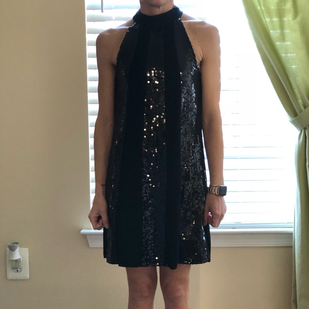 Sequin shift dress